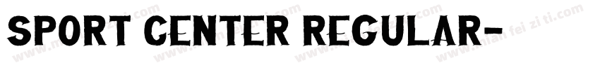 SPORT CENTER Regular字体转换
